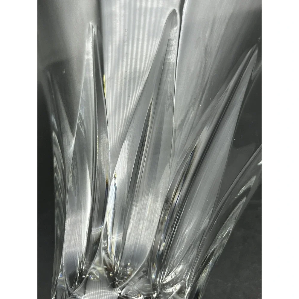 4 Signed Oscar de la Renta TIFTON Crystal Wine Champagne Glasses